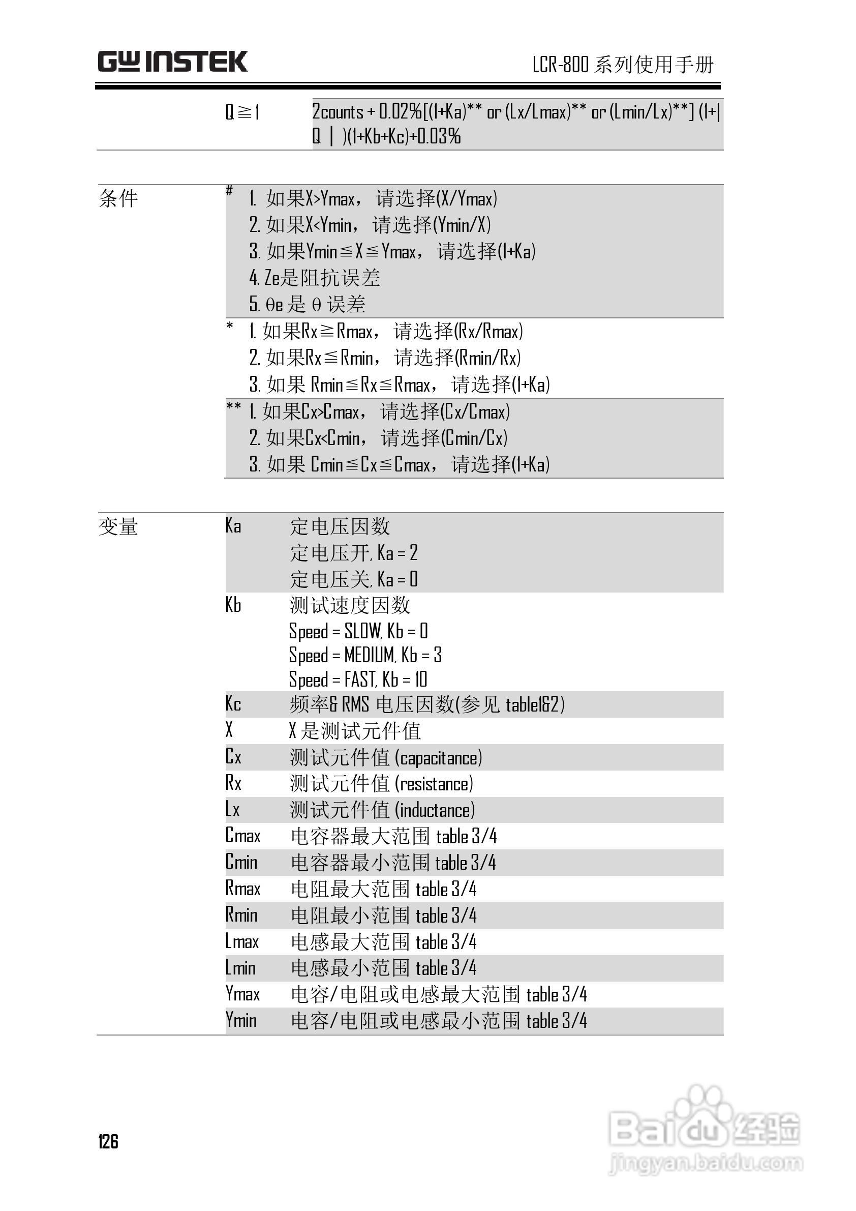 固纬LCR-819高精度LCR测试仪使用说明书:[13]