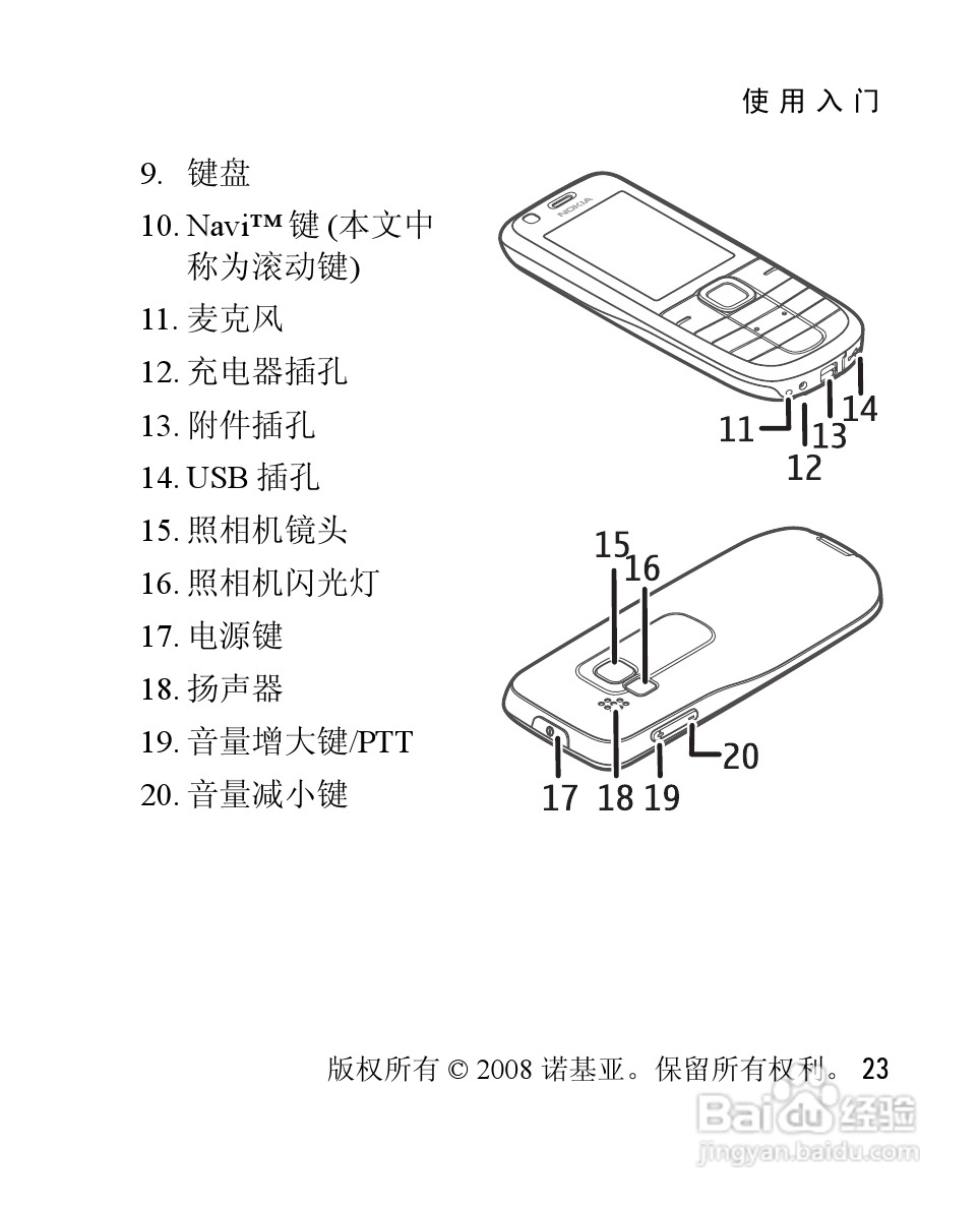 诺基亚Nokia 3120手机使用说明书:[3]