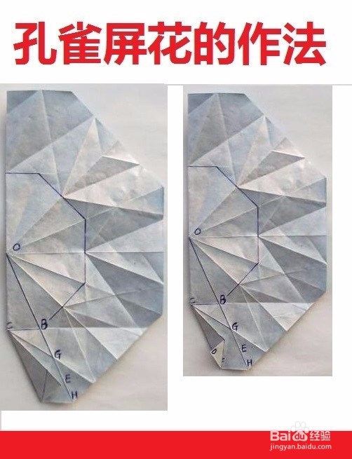 孔雀开屏花的制作方法与过程