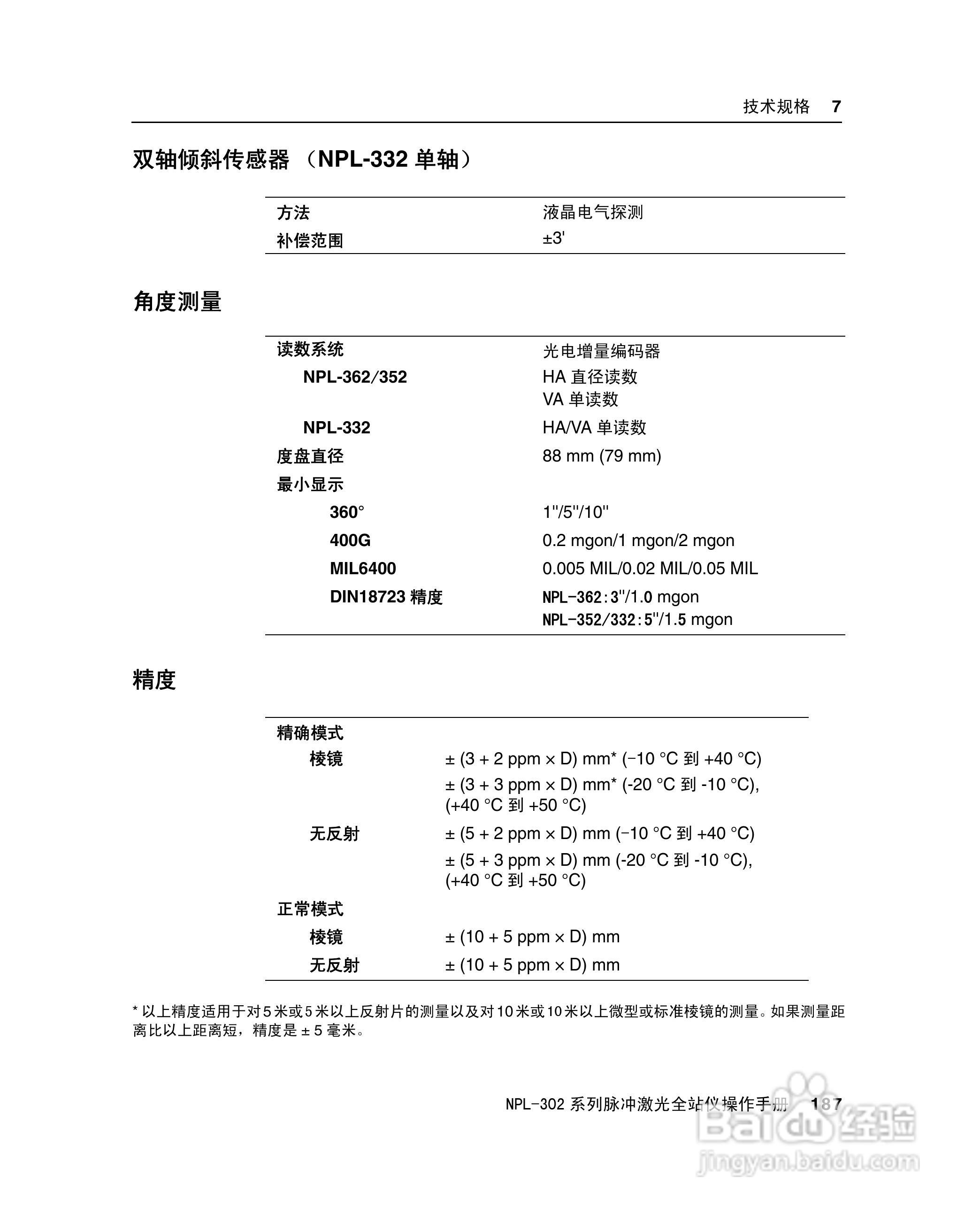 尼康NPL-302、332、352、362系列全站仪使用手册:[21]