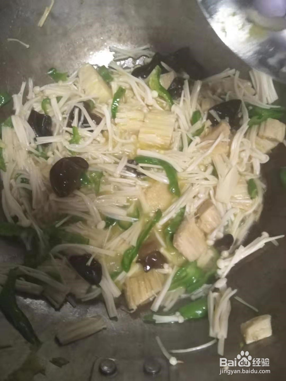 金针菇炒鸡蛋详细做法