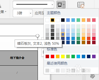 在PPT里怎么修改表格的边框线?