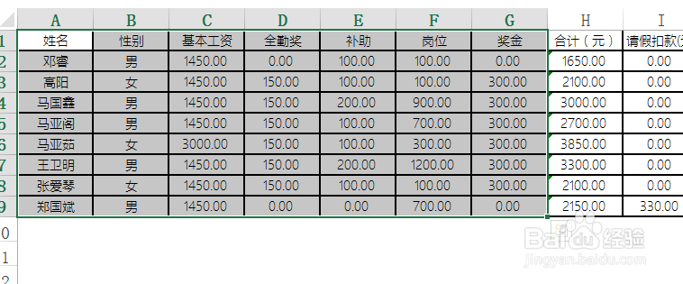 excel中锁定关键区域禁止编辑