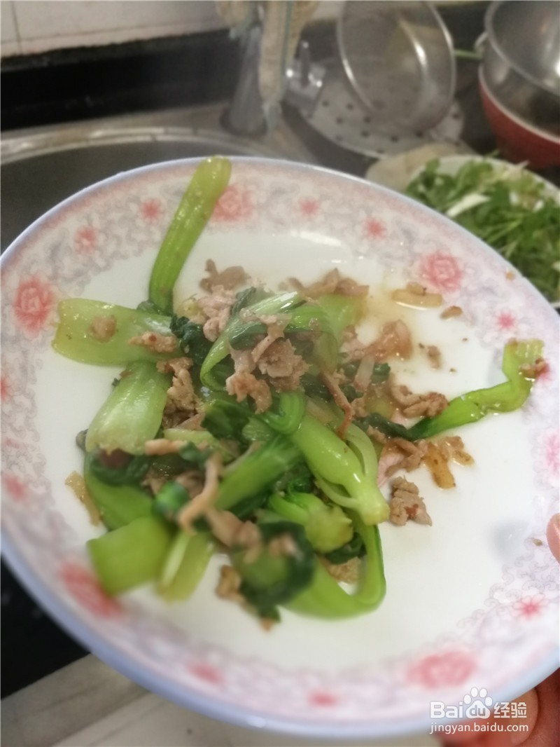 猪肉丝炒油菜