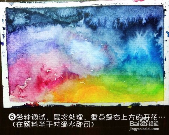 水彩明信片教程