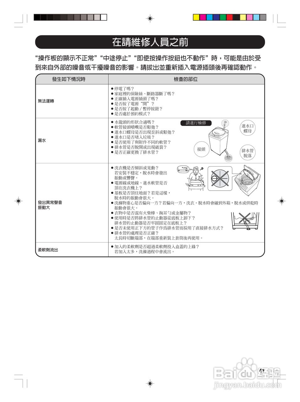 东芝AW-VB10GS全自动洗衣机使用手冊:[5]