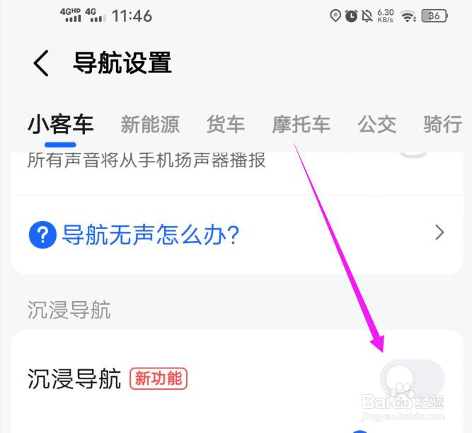 高德地图的沉浸导航功能在哪里关闭？