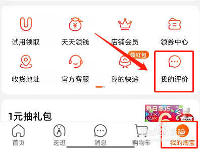 淘宝设置公开匿名评论方法