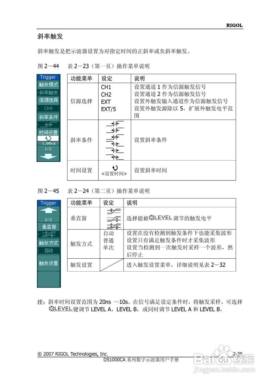 普源DS1000A系列数字示波器说明书:[7]