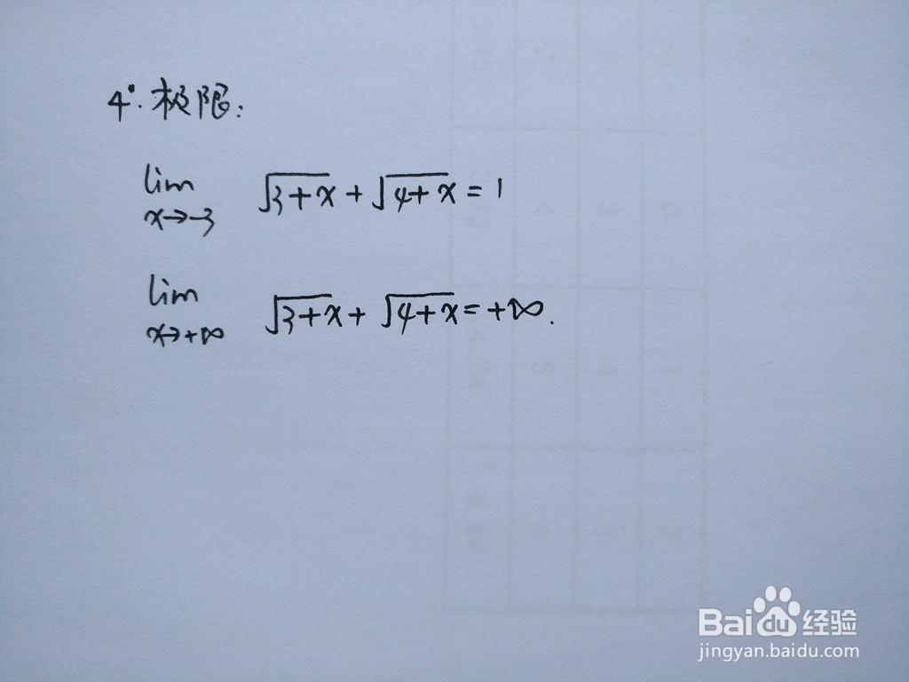 函数y=√(3+x)+√(4+x)的图像怎么画？