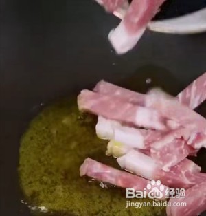 韭菜香干炒五花肉的做法