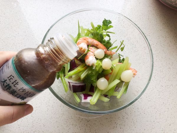 清爽低脂凉拌菜之凉拌虾仁芹菜