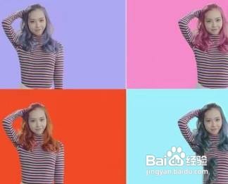 faceu里怎么使用百变染发