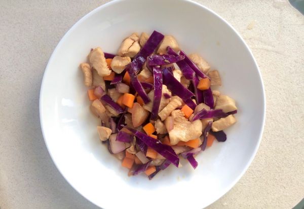 三色藜麦鸡胸肉咖喱缤纷炒饭