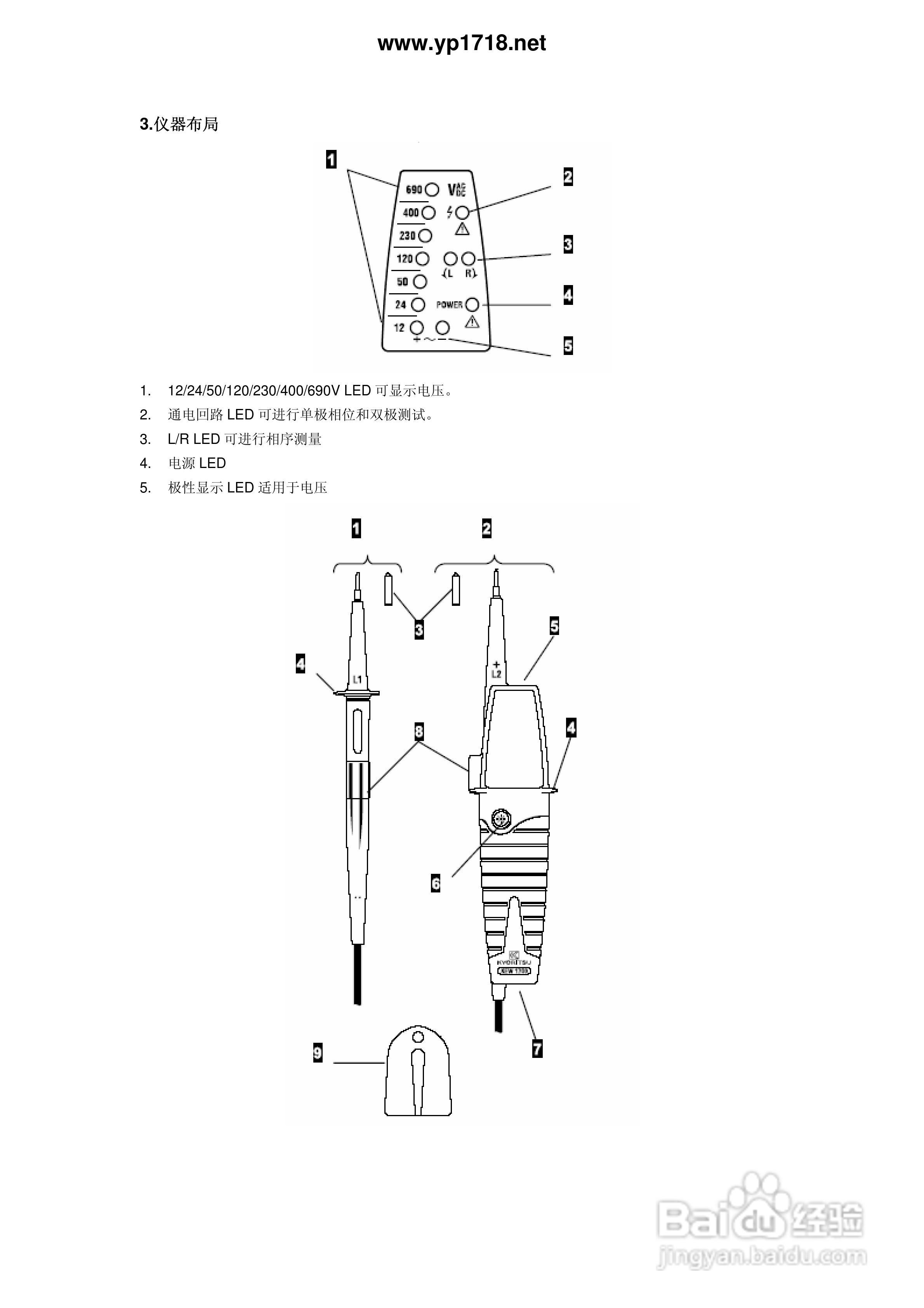 日本共立1700电压表使用说明书:[1]