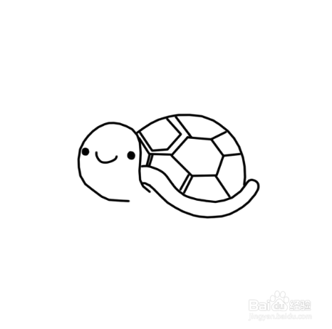 怎么画小乌龟简笔画