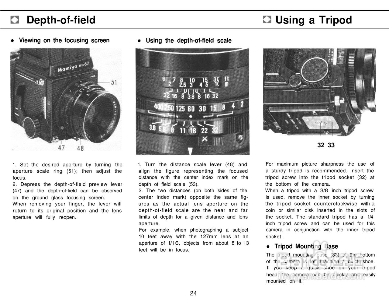 Mamiya RB67 Pro-S数码相机说明书:[3]