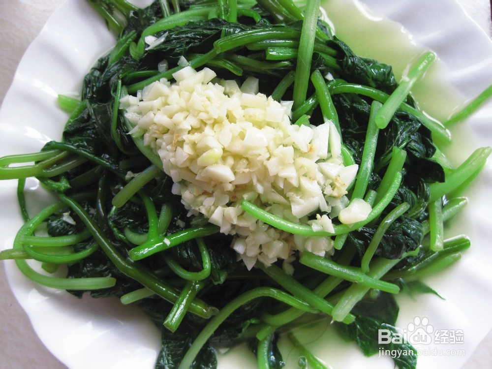 简单家常菜——蒜蓉红薯尖