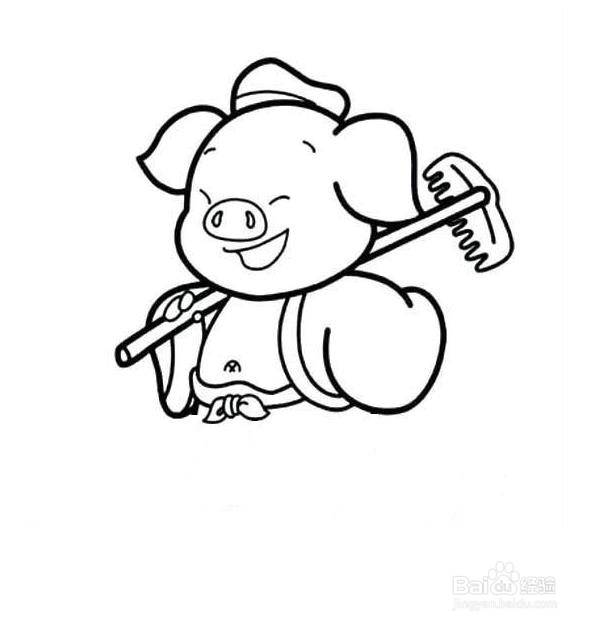 卡通猪八戒怎么画