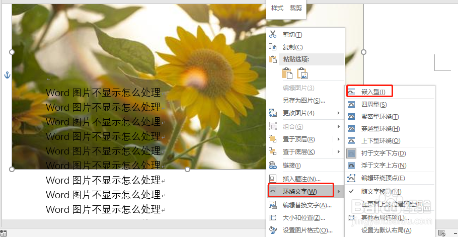 word插入图片不显示怎么解决