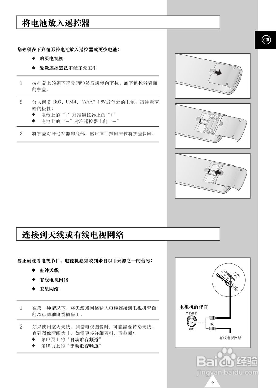 三星BP68-00490A-01背投影彩色电视机使用说明书:[1]