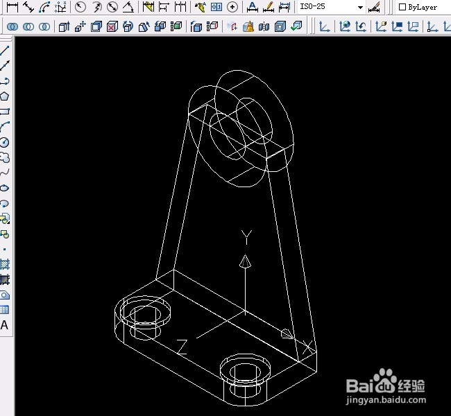 CAD实例 第38课 三维实体差集运算应用（二）