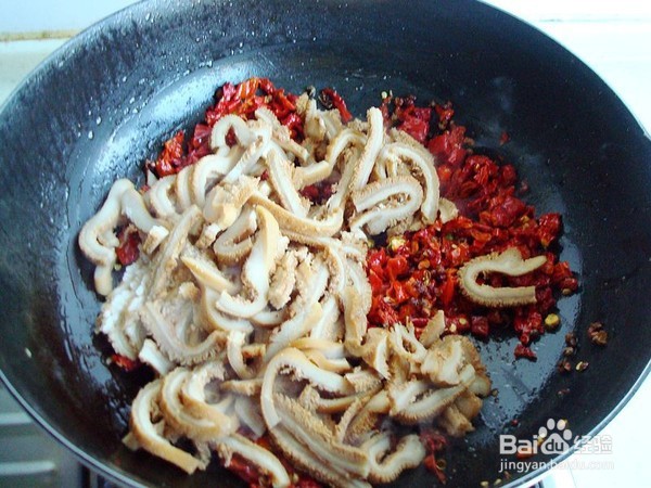 辣皮子滚牛肚的做法