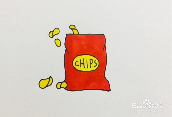 薯片怎么画好看