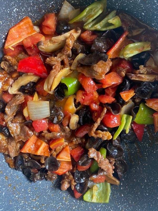 孜然羊肉炒面片