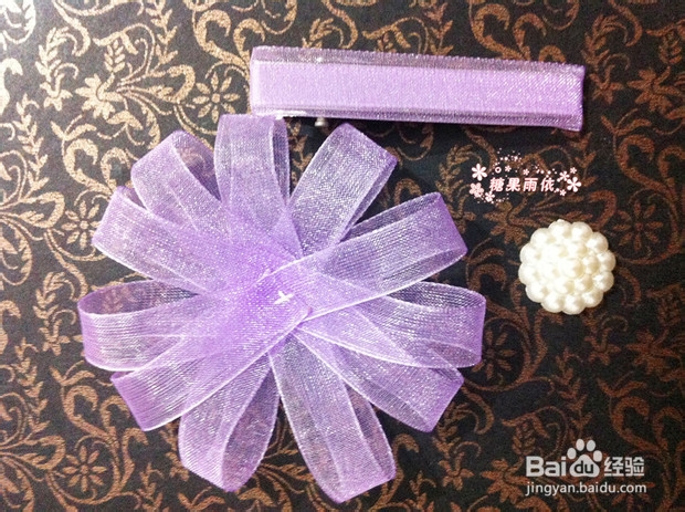 DIY超美花朵发饰