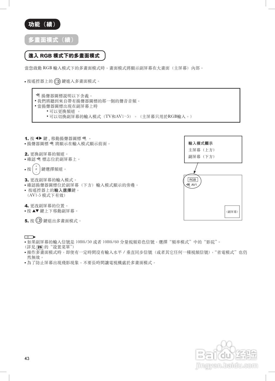 日立牌42PD8900TA型等离子电视机使用说明书:[5]