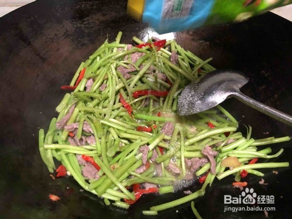 芦蒿清炒肉丝