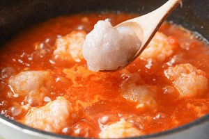 番茄酸汤虾滑粥怎么做