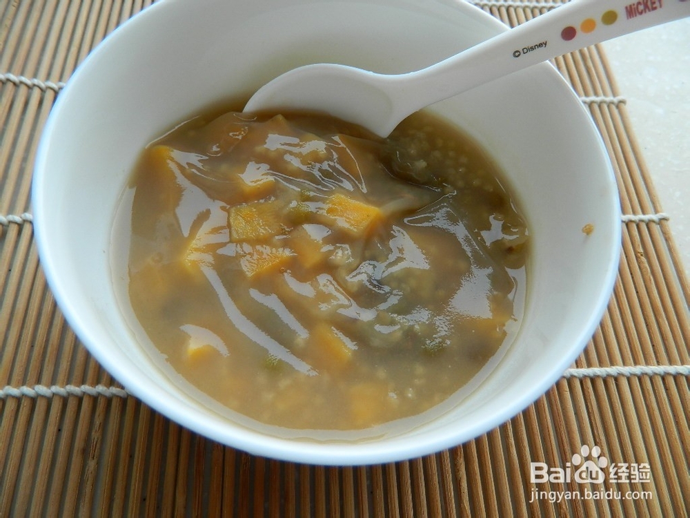 简单早餐杂粮粥——小米绿豆红薯粥