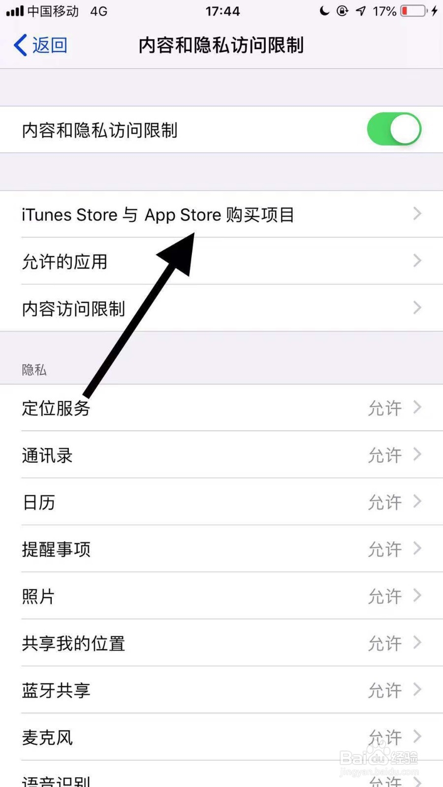 苹果11手机如何设置允许在app内购买项目？