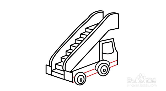 简笔画--飞机场云梯车怎么画