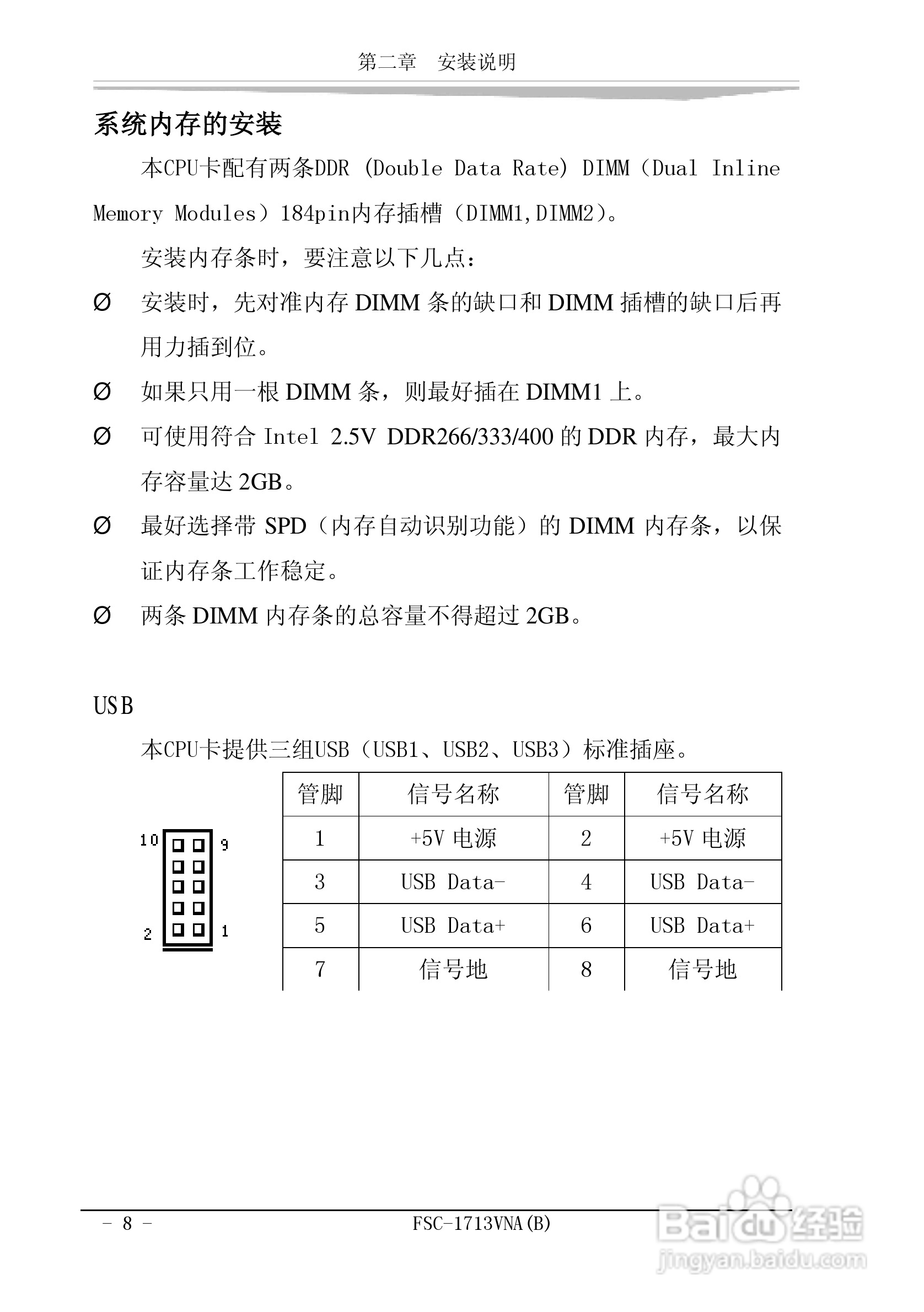 研祥FSCFSC-1713VNA（B）工业级CPU板卡说明书:[2]