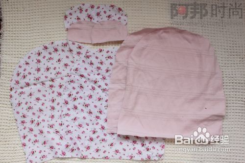 碎花带里婴儿帽做法介绍