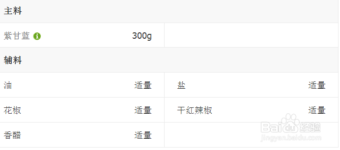 爆腌紫甘蓝的做法