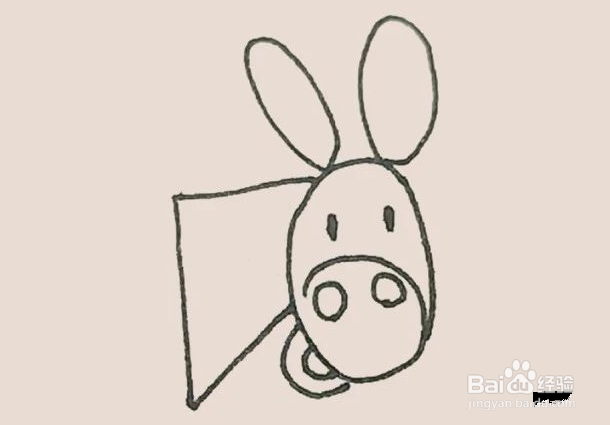简笔画之小毛驴