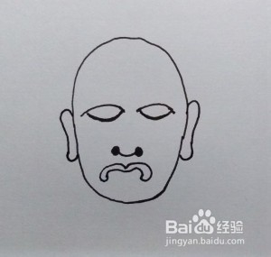 线描画：脸谱（1）