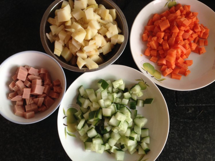 七彩蔬菜粒超级好吃，不会做我来教你