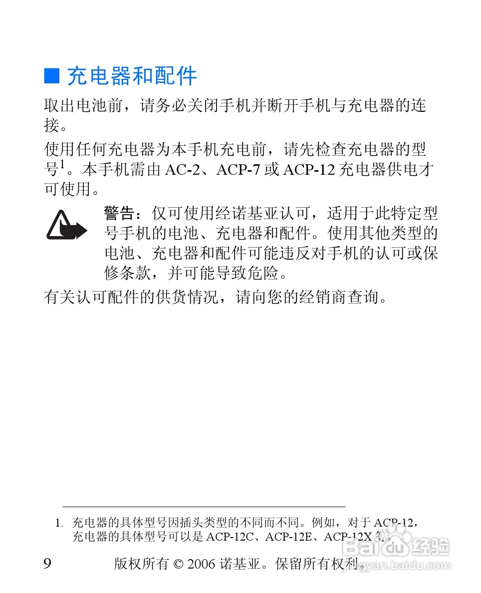 诺基亚1600手机使用说明书:[1]