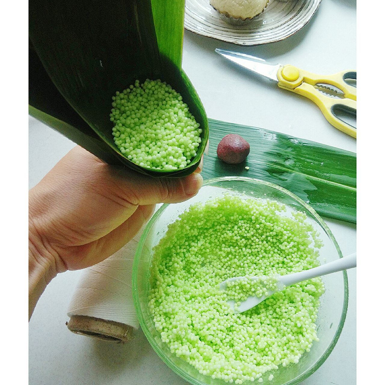 甜而不腻的红豆西米粽