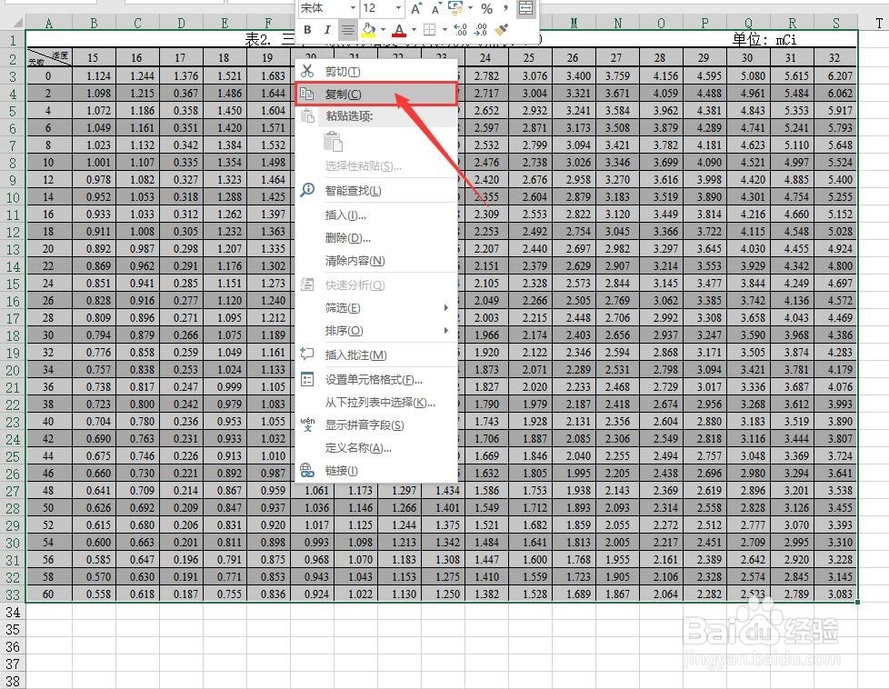 Excel表格中如何 复制表格保持格式不变