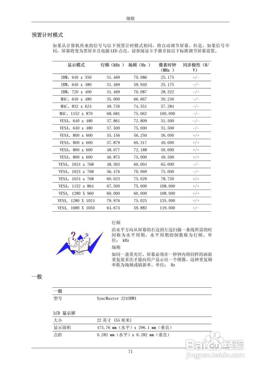 三星2243BWX液晶显示器使用说明书:[8]