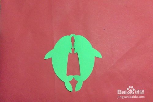 怎么剪海豚的剪法手工剪纸创意对称图样动物