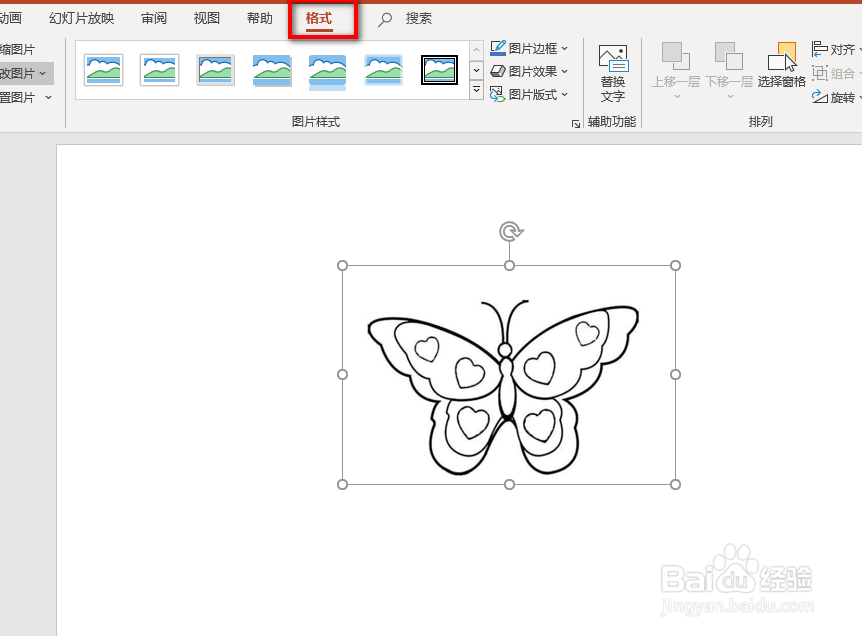 PPT中如何给插入的图片添加圆角边框