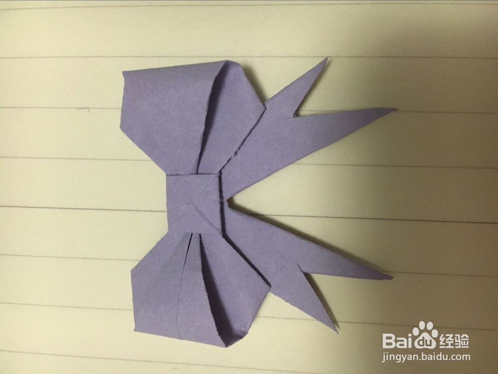 蝴蝶结的手工折纸方法