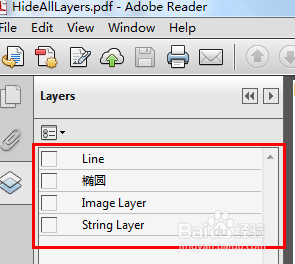 C# 隐藏、显示PDF图层